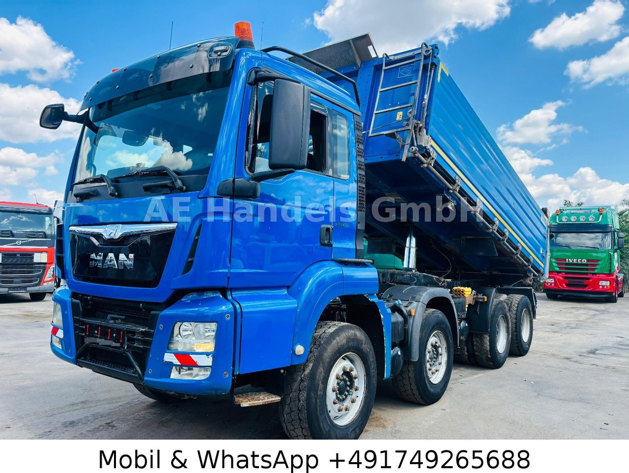 MAN TGS 35.400 M 8x4 BB Dautel Alu *Retarder/15m³ - Billenőplatós teherautó: 1 kép. MAN TGS 35.400 M 8x4 BB Dautel Alu *Retarder/15m³ - Billenőplatós teherautó: 1 kép.
