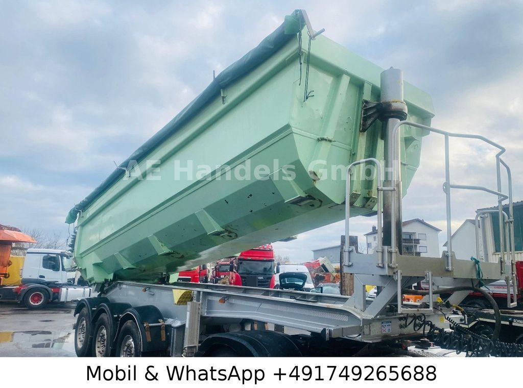 Meierling MSK 24 Stahl *27m³/Lift/Alcoa/Rollplane/Podest - Félpótkocsi billenőplatós: 1 kép. Meierling MSK 24 Stahl *27m³/Lift/Alcoa/Rollplane/Podest - Félpótkocsi billenőplatós: 1 kép.