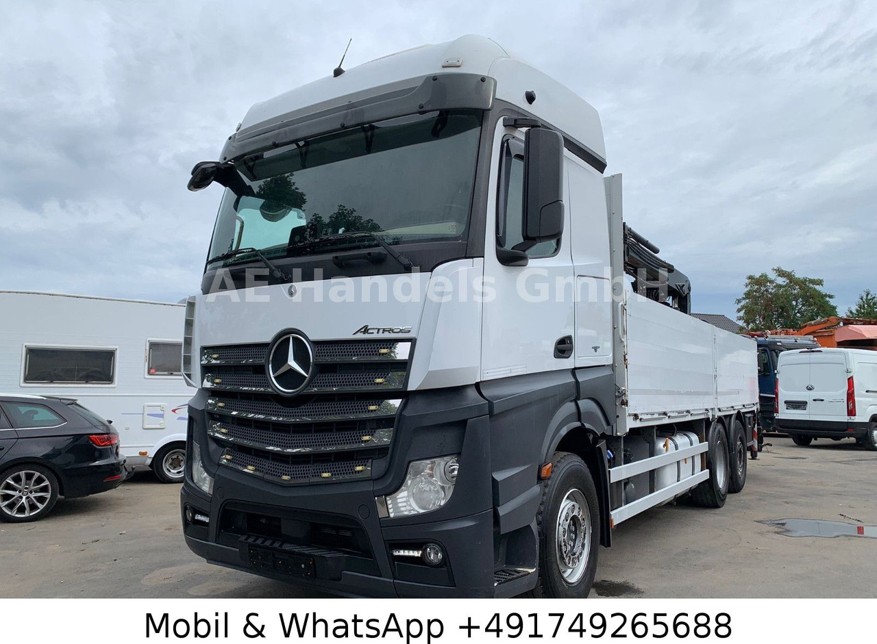 Mercedes-Benz Actros IV 2645 L LL 6x2 *Retarder/Hiab-177K-Pro - Platós teherautó, Darus autó: 1 kép. Mercedes-Benz Actros IV 2645 L LL 6x2 *Retarder/Hiab-177K-Pro - Platós teherautó, Darus autó: 1 kép.