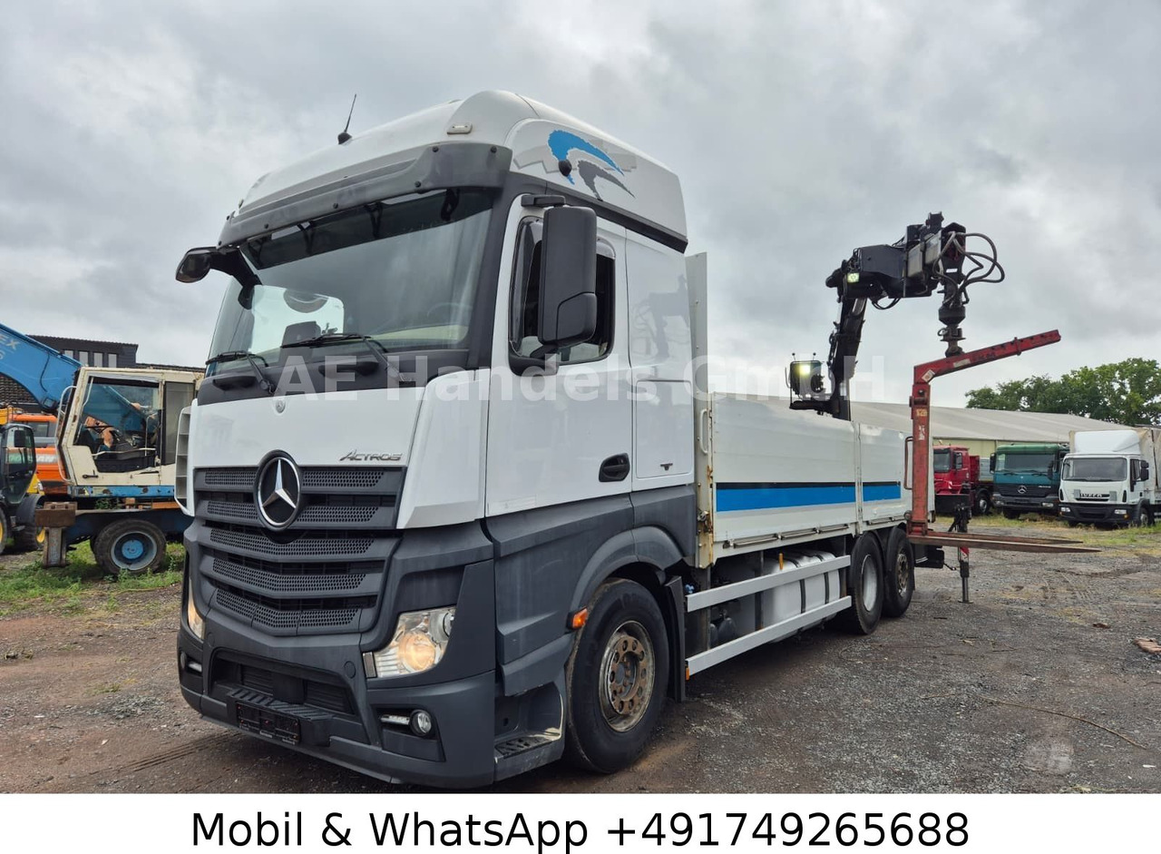 Mercedes-Benz Actros IV 2645 L LL 6x2 *Retarder/Hiab-177K-Pro - Platós teherautó, Darus autó: 1 kép. Mercedes-Benz Actros IV 2645 L LL 6x2 *Retarder/Hiab-177K-Pro - Platós teherautó, Darus autó: 1 kép.