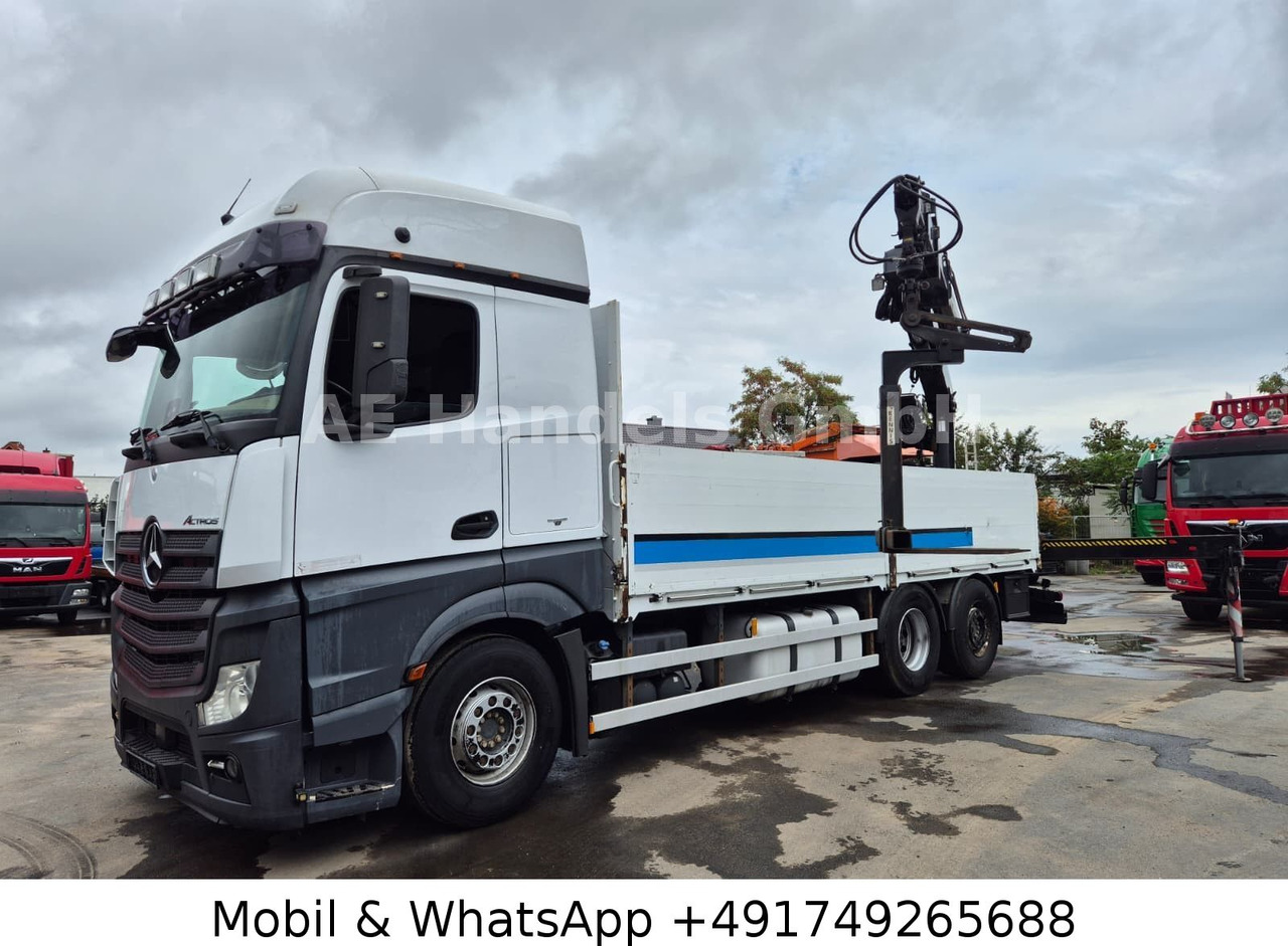 Mercedes-Benz Actros IV 2645 L LL 6x2 *Retarder/Hiab-177K-Pro - Platós teherautó, Darus autó: 2 kép. Mercedes-Benz Actros IV 2645 L LL 6x2 *Retarder/Hiab-177K-Pro - Platós teherautó, Darus autó: 2 kép.
