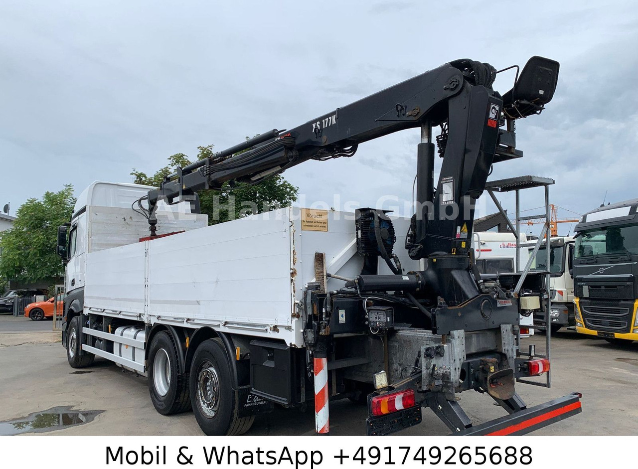 Mercedes-Benz Actros IV 2645 L LL 6x2 *Retarder/Hiab-177K-Pro - Platós teherautó, Darus autó: 3 kép. Mercedes-Benz Actros IV 2645 L LL 6x2 *Retarder/Hiab-177K-Pro - Platós teherautó, Darus autó: 3 kép.
