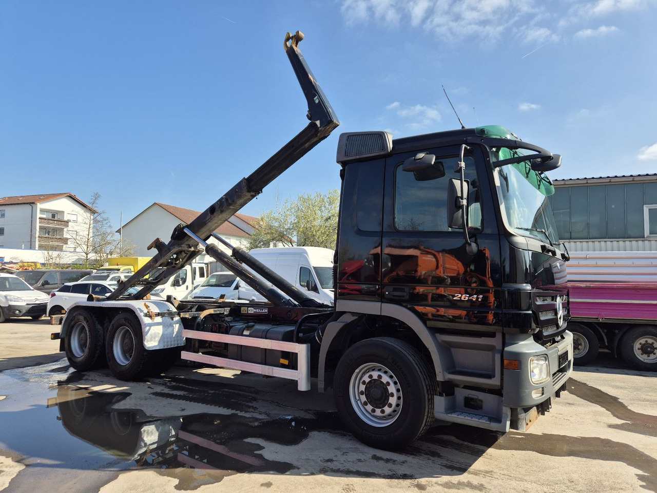 Mercedes-Benz Actros MP2 2641 M BL 6x4*MEILLER-RK-20.67/Analog - Horgos rakodó teherautó: 2 kép. Mercedes-Benz Actros MP2 2641 M BL 6x4*MEILLER-RK-20.67/Analog - Horgos rakodó teherautó: 2 kép.
