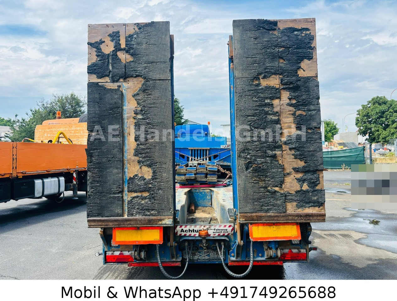 Meusburger MTS-5 *Dolly/Hydr.Rampen/Bagger-Stiel-Mulde - Félpótkocsi mélybölcsős: 5 kép. Meusburger MTS-5 *Dolly/Hydr.Rampen/Bagger-Stiel-Mulde - Félpótkocsi mélybölcsős: 5 kép.