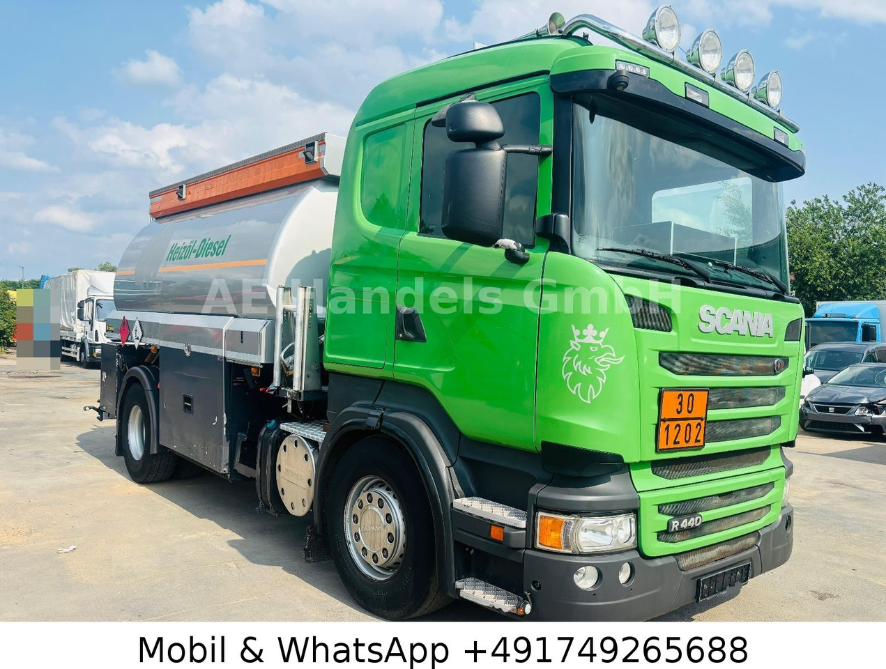 Scania R440 Rohr *Retarder/Oben-Unten/2-Kammern/14m³ - Tartályos teherautó: 2 kép. Scania R440 Rohr *Retarder/Oben-Unten/2-Kammern/14m³ - Tartályos teherautó: 2 kép.