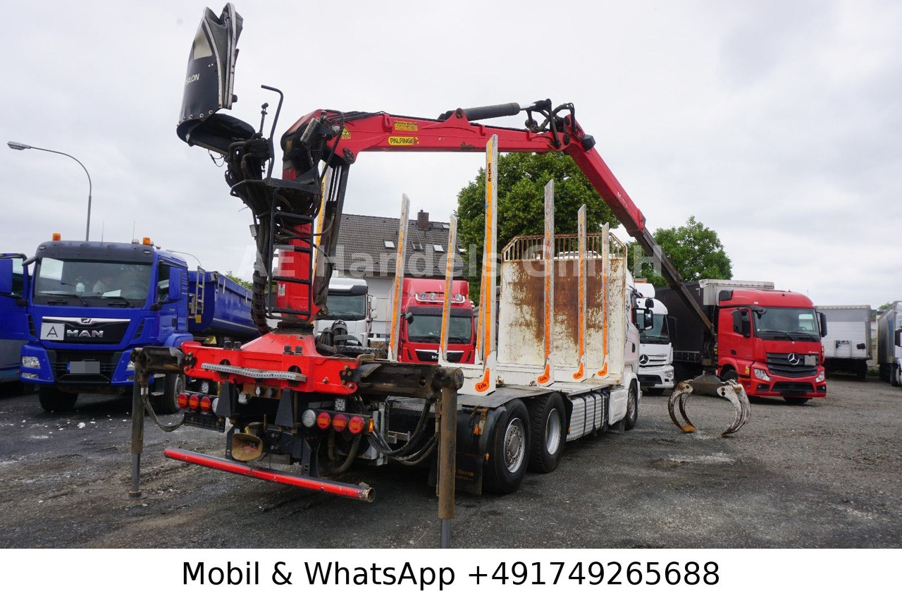 Scania R580 V8 Highline Palfinger-M120L97 *Retarder/ACC - Rönkszállító teherautó, Darus autó: 3 kép. Scania R580 V8 Highline Palfinger-M120L97 *Retarder/ACC - Rönkszállító teherautó, Darus autó: 3 kép.