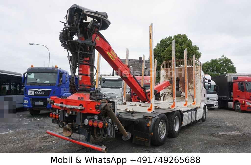 Scania R580 V8 Highline Palfinger-M120L97 *Retarder/ACC - Rönkszállító teherautó, Darus autó: 4 kép. Scania R580 V8 Highline Palfinger-M120L97 *Retarder/ACC - Rönkszállító teherautó, Darus autó: 4 kép.