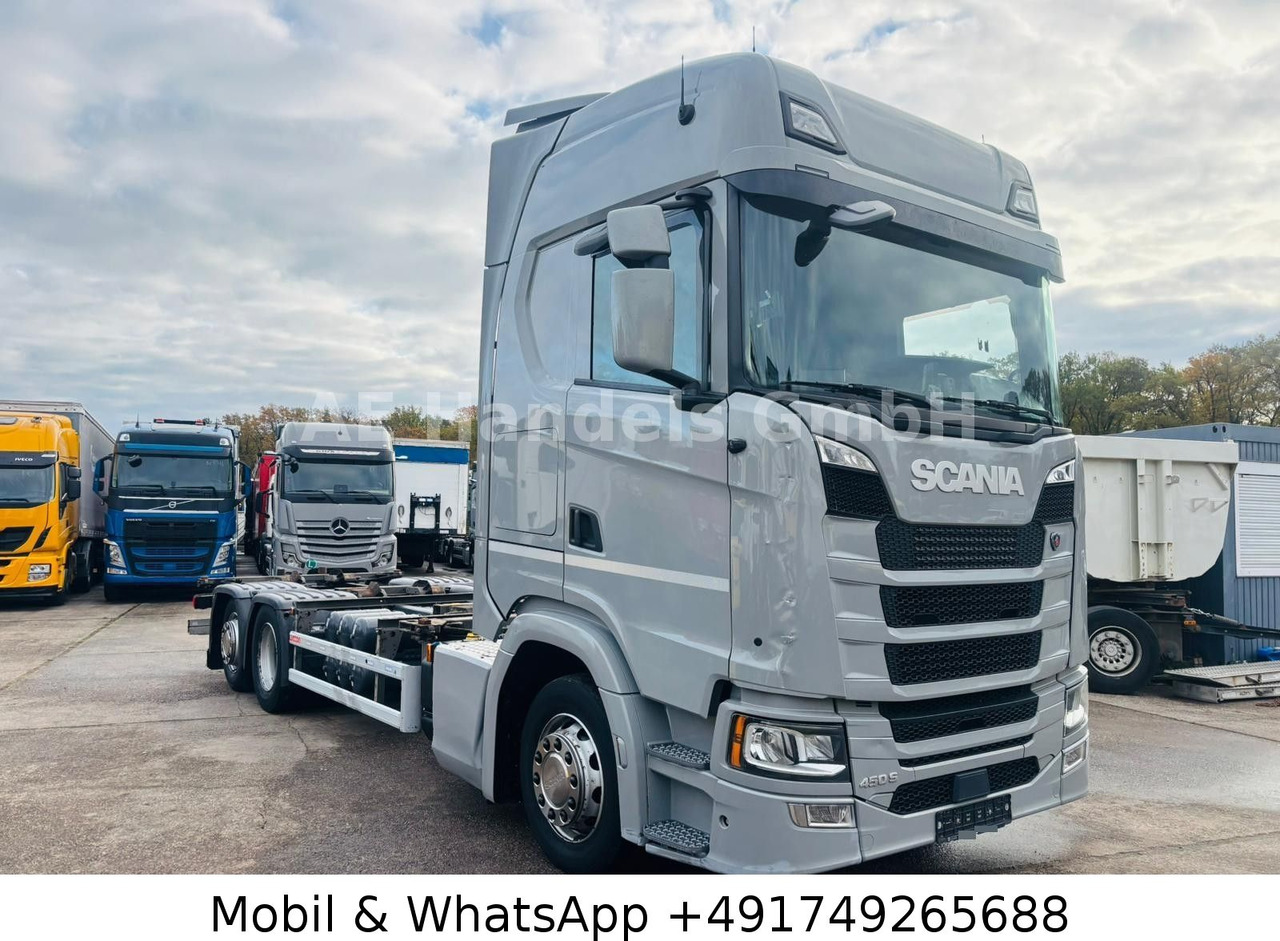 Scania S450 HighLine BDF *Retarder/Lenk+Lift/Multi/ACC - Cserefelépítményes teherautó: 1 kép. Scania S450 HighLine BDF *Retarder/Lenk+Lift/Multi/ACC - Cserefelépítményes teherautó: 1 kép.