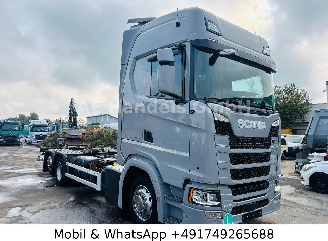 Scania S450 HighLine BDF *Retarder/Lenk+Lift/Multi/LBW - Cserefelépítményes teherautó: 1 kép. Scania S450 HighLine BDF *Retarder/Lenk+Lift/Multi/LBW - Cserefelépítményes teherautó: 1 kép.