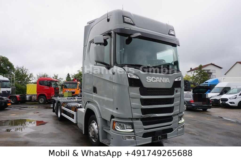 Scania S450 HighLine LL *Retarder/BDF/Lenk+Lift/ACC/LDW - Cserefelépítményes teherautó: 1 kép. Scania S450 HighLine LL *Retarder/BDF/Lenk+Lift/ACC/LDW - Cserefelépítményes teherautó: 1 kép.