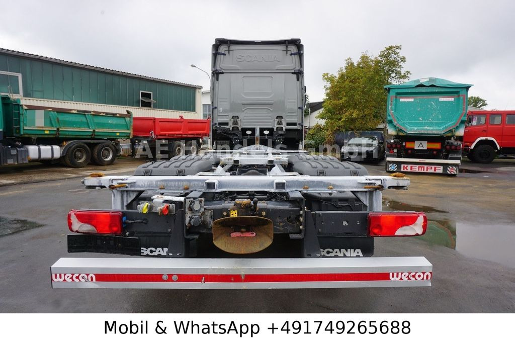 Scania S450 HighLine LL *Retarder/BDF/Lenk+Lift/ACC/LDW - Cserefelépítményes teherautó: 4 kép. Scania S450 HighLine LL *Retarder/BDF/Lenk+Lift/ACC/LDW - Cserefelépítményes teherautó: 4 kép.