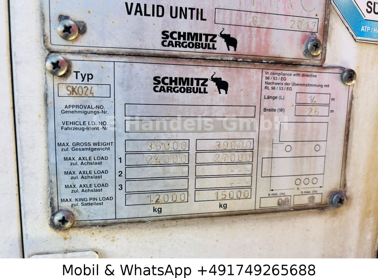 Schmitz Cargobull SKO 24/13.4 FP60 Cool *ThermoKing-SLX400/+-30° lízing Schmitz Cargobull SKO 24/13.4 FP60 Cool *ThermoKing-SLX400/+-30°: 17 kép.