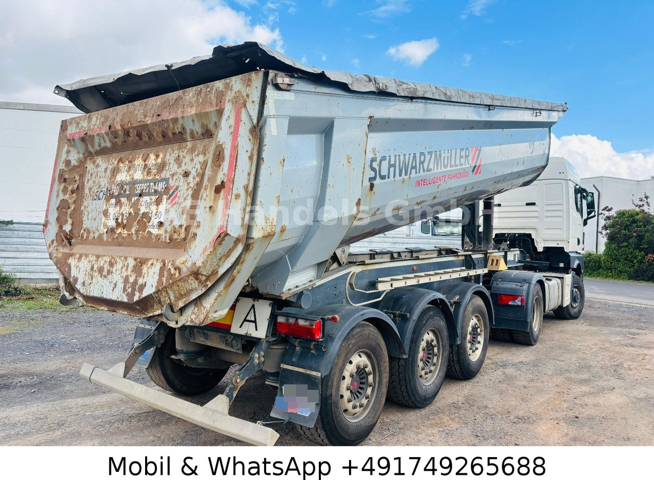 Schwarzmüller SK Stahl *24m³/Hardox/Alcoa/E-Verdeck - Félpótkocsi billenőplatós: 4 kép. Schwarzmüller SK Stahl *24m³/Hardox/Alcoa/E-Verdeck - Félpótkocsi billenőplatós: 4 kép.