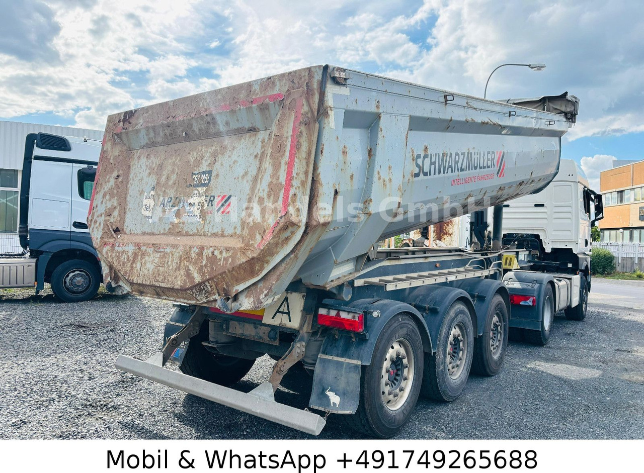 Schwarzmüller SK Stahl *24m³/Hardox/Alcoa/E-Verdeck - Félpótkocsi billenőplatós: 3 kép. Schwarzmüller SK Stahl *24m³/Hardox/Alcoa/E-Verdeck - Félpótkocsi billenőplatós: 3 kép.