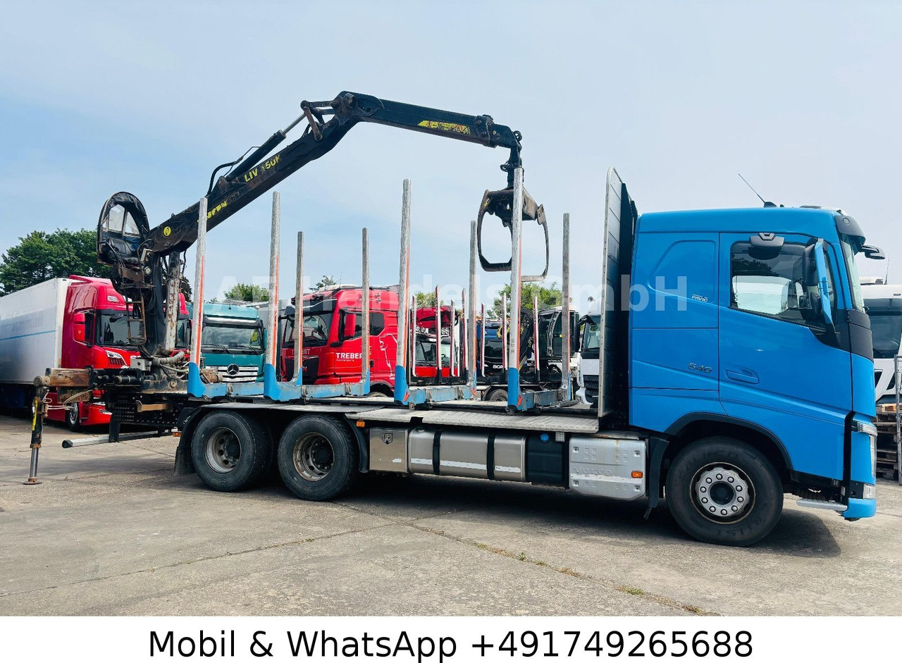 Volvo FH 540 BL 6x4 Tajfun LIV-150K *Retarder/Exte/ACC - Rönkszállító teherautó, Darus autó: 2 kép. Volvo FH 540 BL 6x4 Tajfun LIV-150K *Retarder/Exte/ACC - Rönkszállító teherautó, Darus autó: 2 kép.