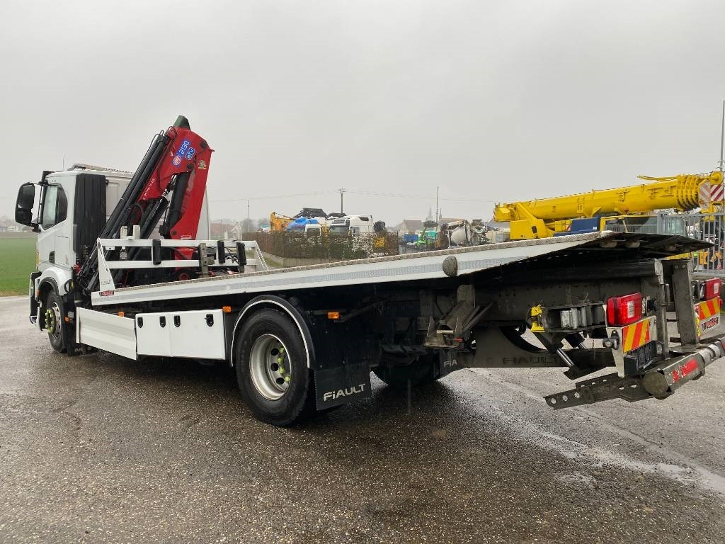 Autószállító teherautó Iveco S WAY480 /FIAULT PF60 +GRUE HMF endommagée: 8 kép.