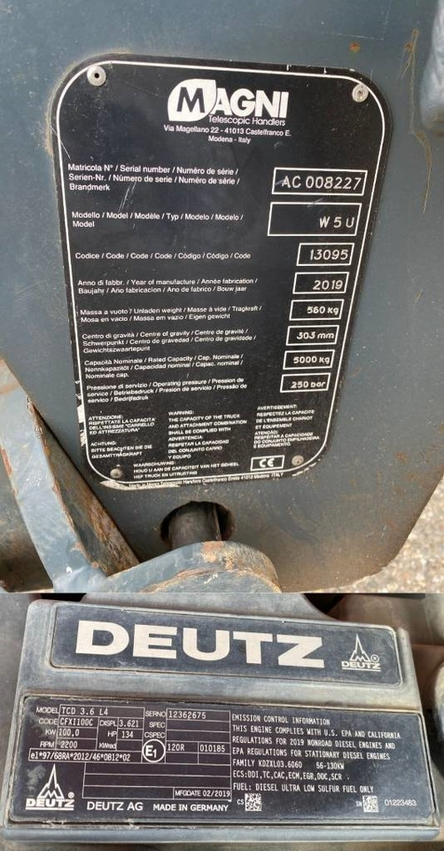 Teleszkópos homlokrakodó Magni RTH 5.23 SMART-D/C 1er Main endommagé: 12 kép.