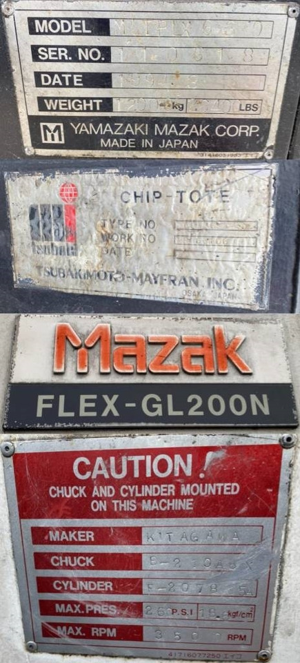 Mazak / Yamazaki FLEX-GL 200N-MLTPLX 630 1er Main - Fémeszterga: 5 kép. Mazak / Yamazaki FLEX-GL 200N-MLTPLX 630 1er Main - Fémeszterga: 5 kép.