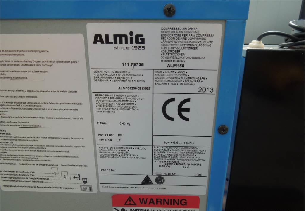 Alup OSUSZACZ ZIĘBNICZY ALMIG ALM150 2,33M3 2013R!! - Légkompresszor: 2 kép. Alup OSUSZACZ ZIĘBNICZY ALMIG ALM150 2,33M3 2013R!! - Légkompresszor: 2 kép.