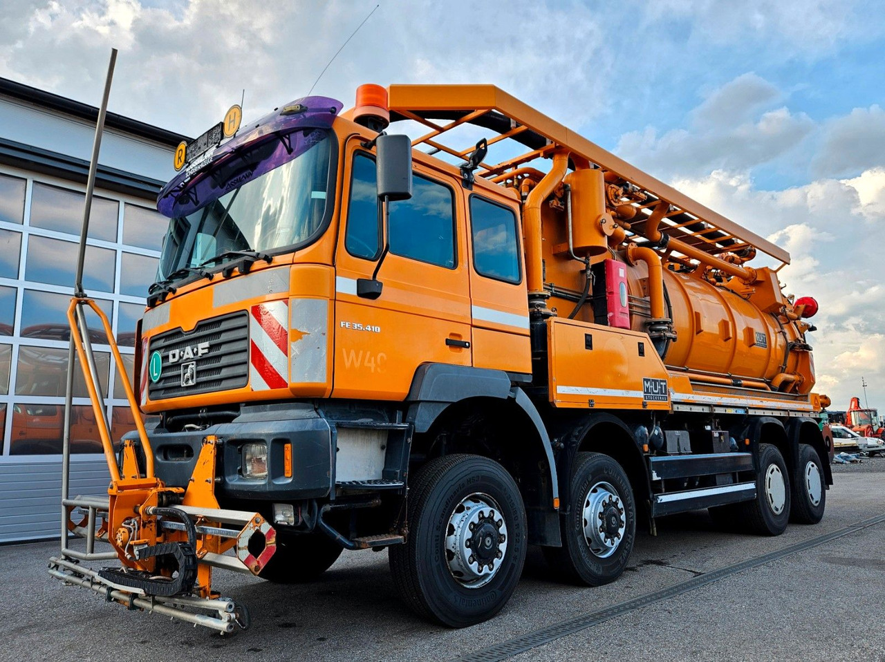 MAN FE35.410 8x6 Assmann Kanalspüler V2A Recycling - Szippantós autó: 1 kép. MAN FE35.410 8x6 Assmann Kanalspüler V2A Recycling - Szippantós autó: 1 kép.