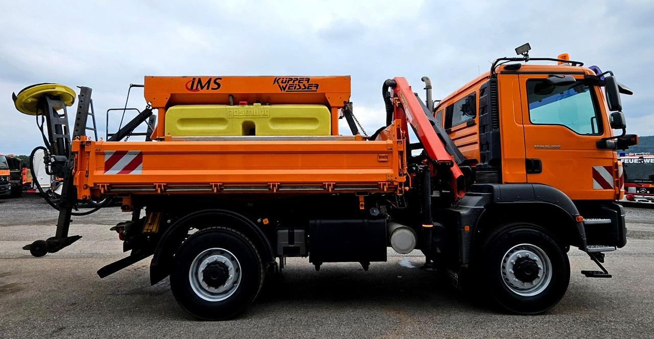 MAN TGM 18.290 4x4 Palfinger PK7001 Kran Funk Euro5 - Billenőplatós teherautó, Darus autó: 2 kép. MAN TGM 18.290 4x4 Palfinger PK7001 Kran Funk Euro5 - Billenőplatós teherautó, Darus autó: 2 kép.