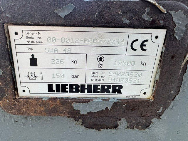 Liebherr Likufix SWA48 - Gyorscsatlakozó: 4 kép. Liebherr Likufix SWA48 - Gyorscsatlakozó: 4 kép.