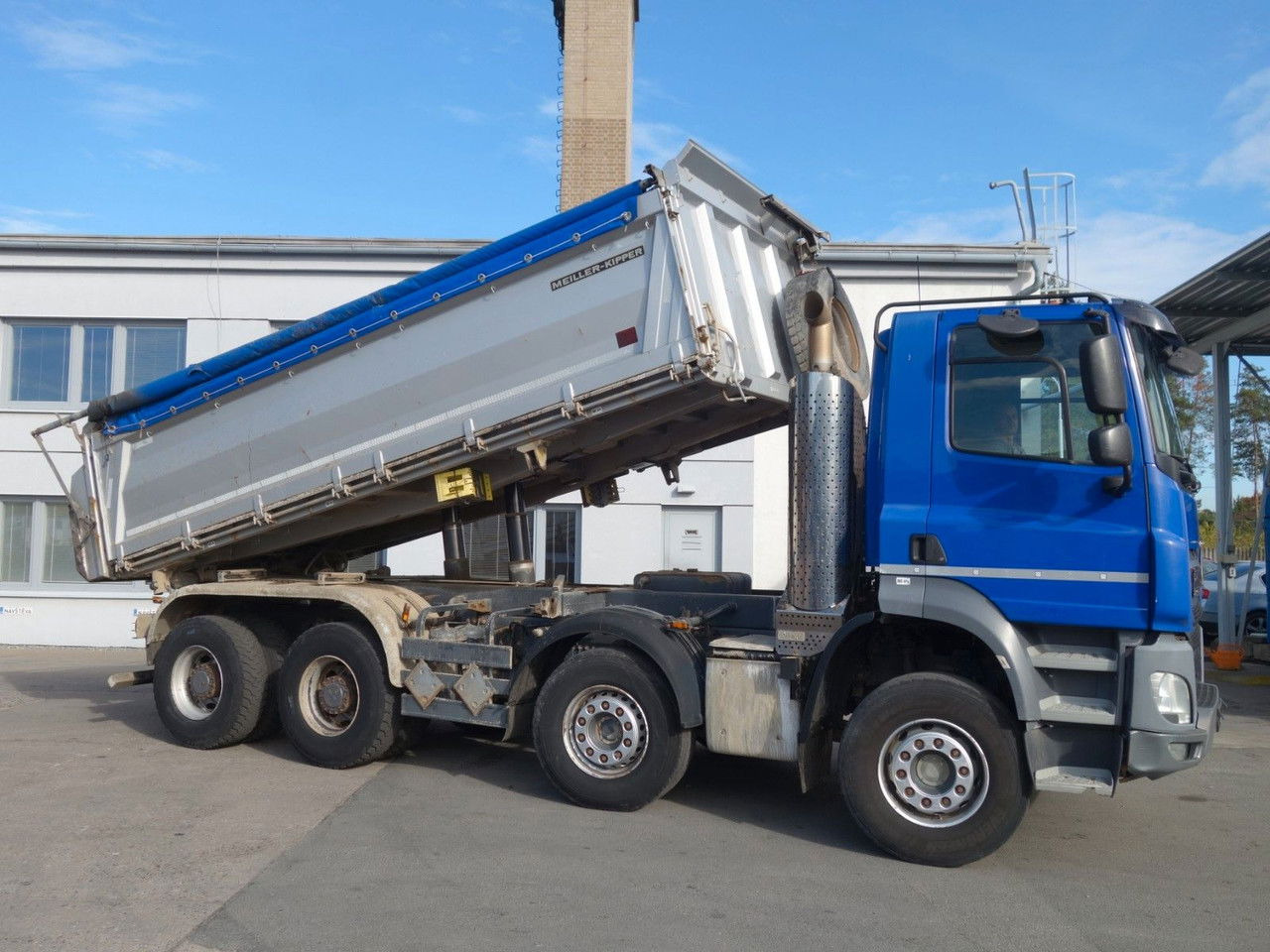 DAF CF 460 FAD, 8x4, Meiller Kipper - Billenőplatós teherautó: 3 kép. DAF CF 460 FAD, 8x4, Meiller Kipper - Billenőplatós teherautó: 3 kép.