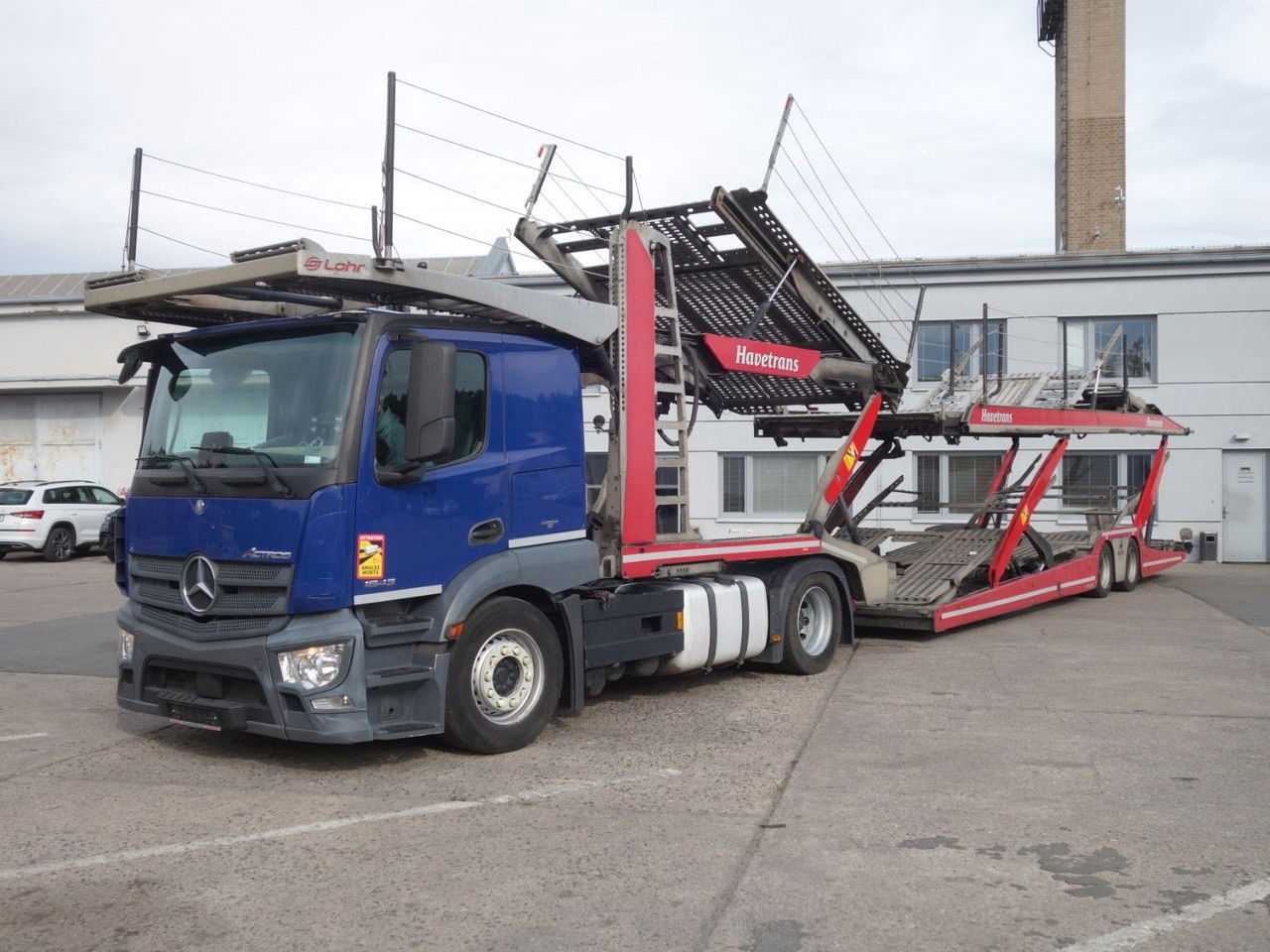 Mercedes-Benz Actros 1843 mit Euro Lohr, Retarder, VDI Certifi - Autószállító teherautó: 1 kép. Mercedes-Benz Actros 1843 mit Euro Lohr, Retarder, VDI Certifi - Autószállító teherautó: 1 kép.