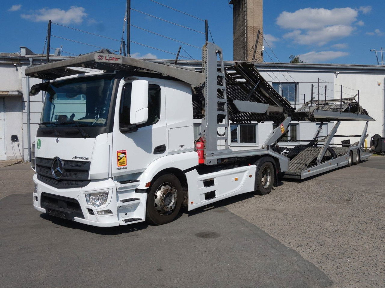 Mercedes-Benz Actros 1846 mit Euro Lohr, VDI Certificate - Autószállító teherautó: 1 kép. Mercedes-Benz Actros 1846 mit Euro Lohr, VDI Certificate - Autószállító teherautó: 1 kép.