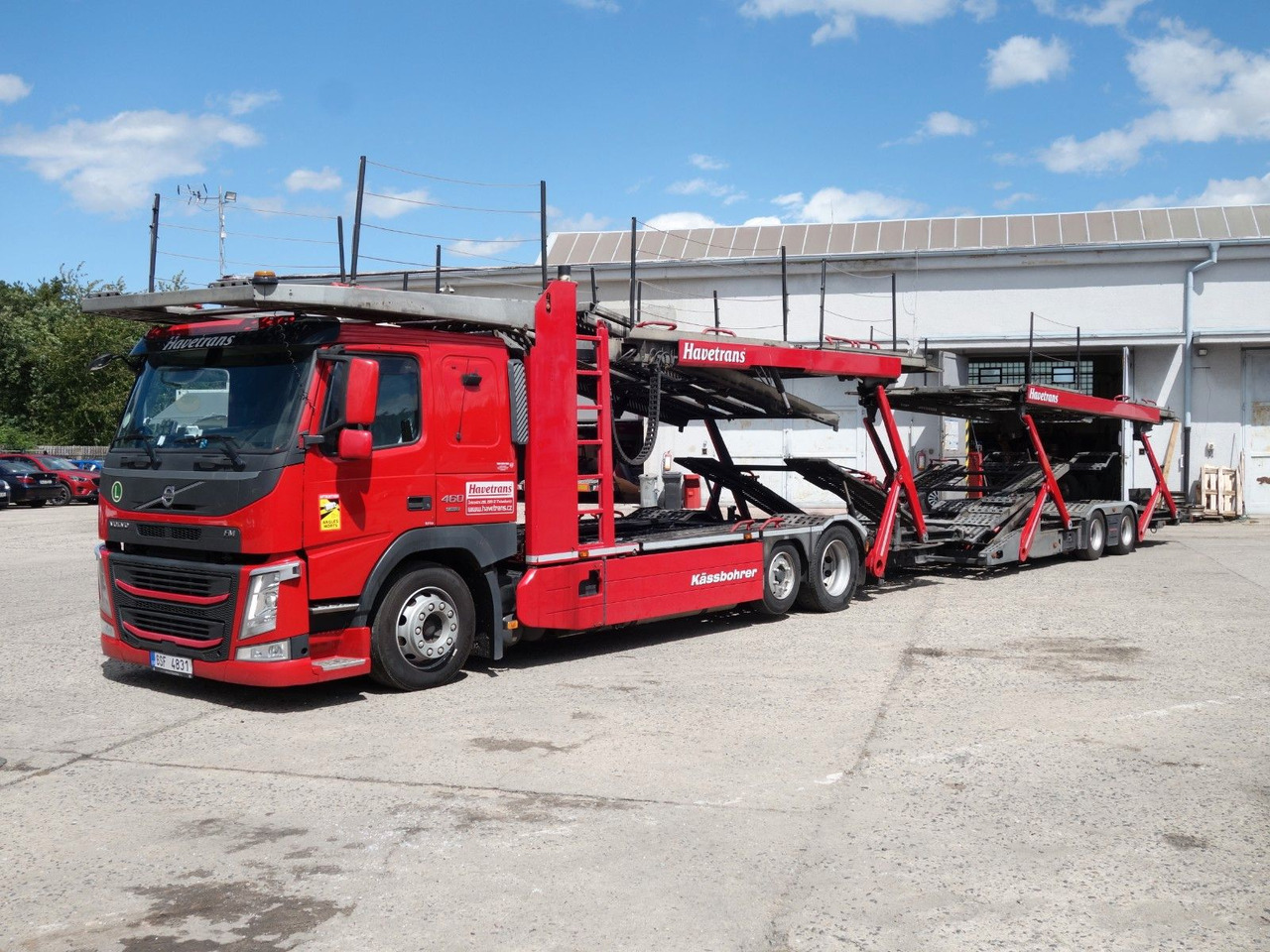 Volvo FM13 460 Kässbohrer 6x2 Supertrans / Supertrans - Autószállító teherautó: 2 kép. Volvo FM13 460 Kässbohrer 6x2 Supertrans / Supertrans - Autószállító teherautó: 2 kép.