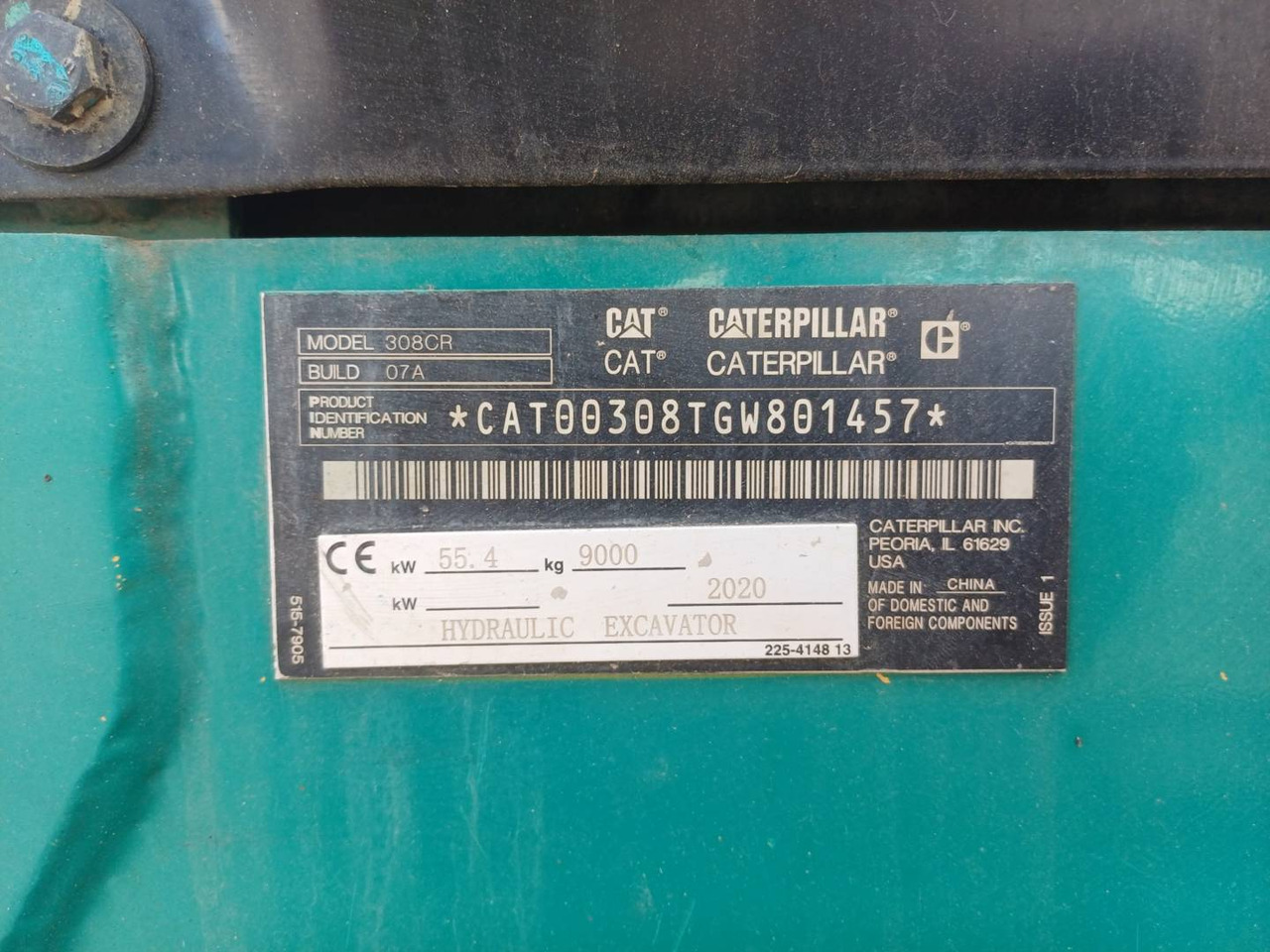 Lánctalpas kotró CAT 308CR: 6 kép. Lánctalpas kotró CAT 308CR: 6 kép.