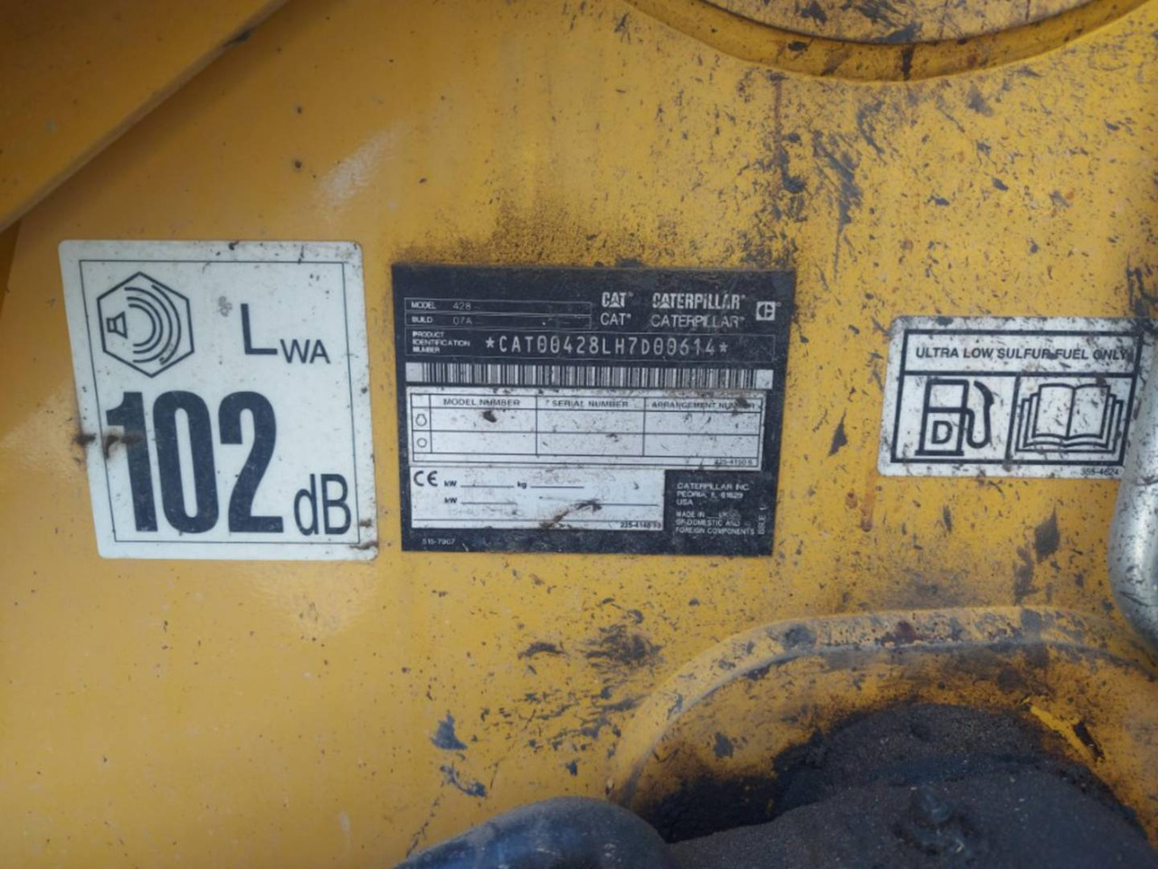 Kotrórakodó CAT 428: 6 kép.