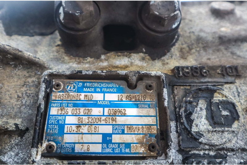 ZF 12AS1210OD TGM 81.32004-6194 - Alkatrész - Teherautó: 5 kép. ZF 12AS1210OD TGM 81.32004-6194 - Alkatrész - Teherautó: 5 kép.