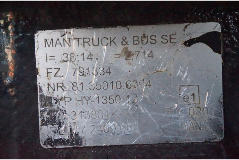 MAN HY-1350-12 38/14 - Hátsó tengely - Teherautó: 4 kép. MAN HY-1350-12 38/14 - Hátsó tengely - Teherautó: 4 kép.