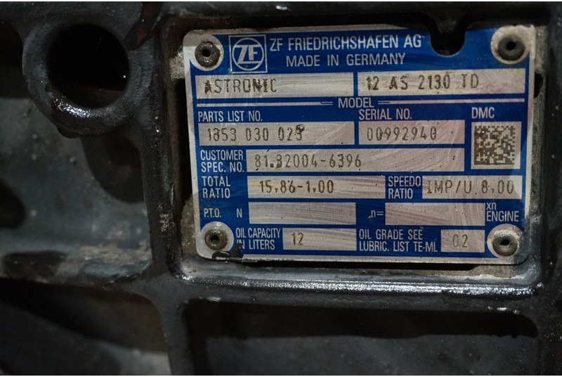 ZF 12AS2130DD TGS 81.32004-6396 - Sebességváltó - Teherautó: 5 kép. ZF 12AS2130DD TGS 81.32004-6396 - Sebességváltó - Teherautó: 5 kép.