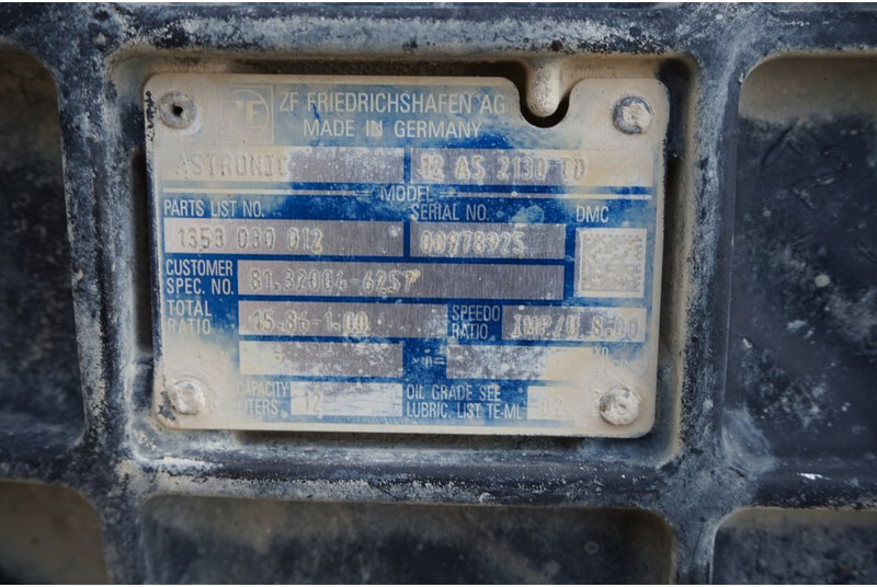 ZF 12AS2130DD TGX 81.32004-6257 - Sebességváltó - Teherautó: 5 kép. ZF 12AS2130DD TGX 81.32004-6257 - Sebességváltó - Teherautó: 5 kép.