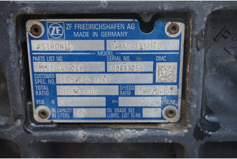 ZF 12AS2131TD+INT3 - Sebességváltó - Teherautó: 5 kép. ZF 12AS2131TD+INT3 - Sebességváltó - Teherautó: 5 kép.