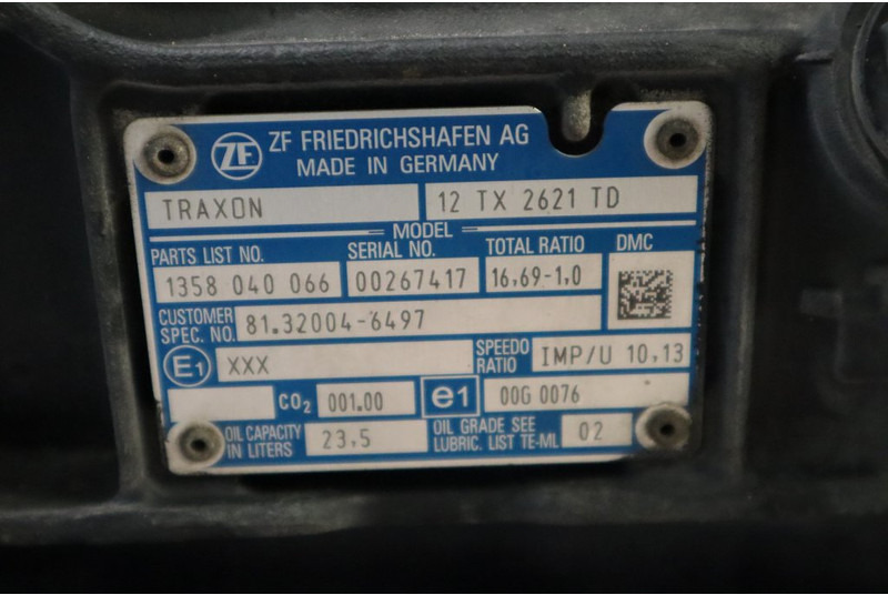 ZF 12TX2621DD+IT3 81.32004-6497 - Sebességváltó - Teherautó: 5 kép. ZF 12TX2621DD+IT3 81.32004-6497 - Sebességváltó - Teherautó: 5 kép.