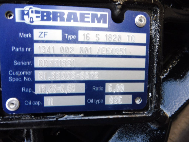 ZF 16S1820TO - Sebességváltó - Teherautó: 5 kép. ZF 16S1820TO - Sebességváltó - Teherautó: 5 kép.