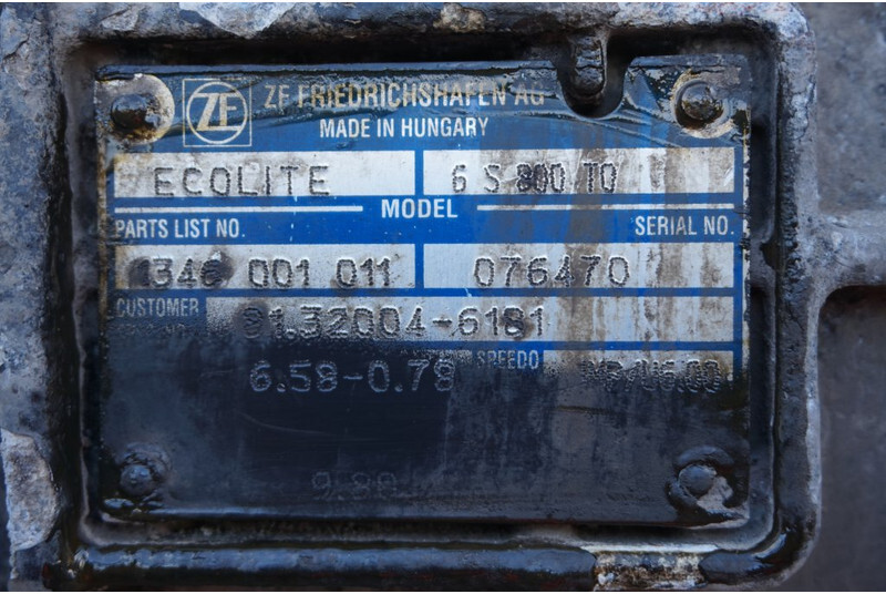 ZF 6S800OD TGL - 81.32004-6180 - Sebességváltó - Teherautó: 5 kép. ZF 6S800OD TGL - 81.32004-6180 - Sebességváltó - Teherautó: 5 kép.