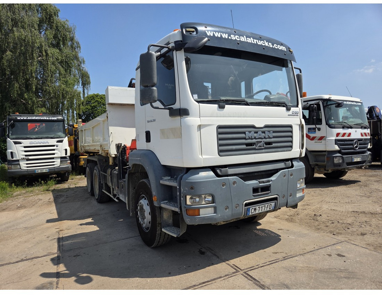 Billenőplatós teherautó, Darus autó MAN TGA 26.350 6X4 BORDMATIC TIPPER CRANE PALFINGER PK15500: 9 kép.
