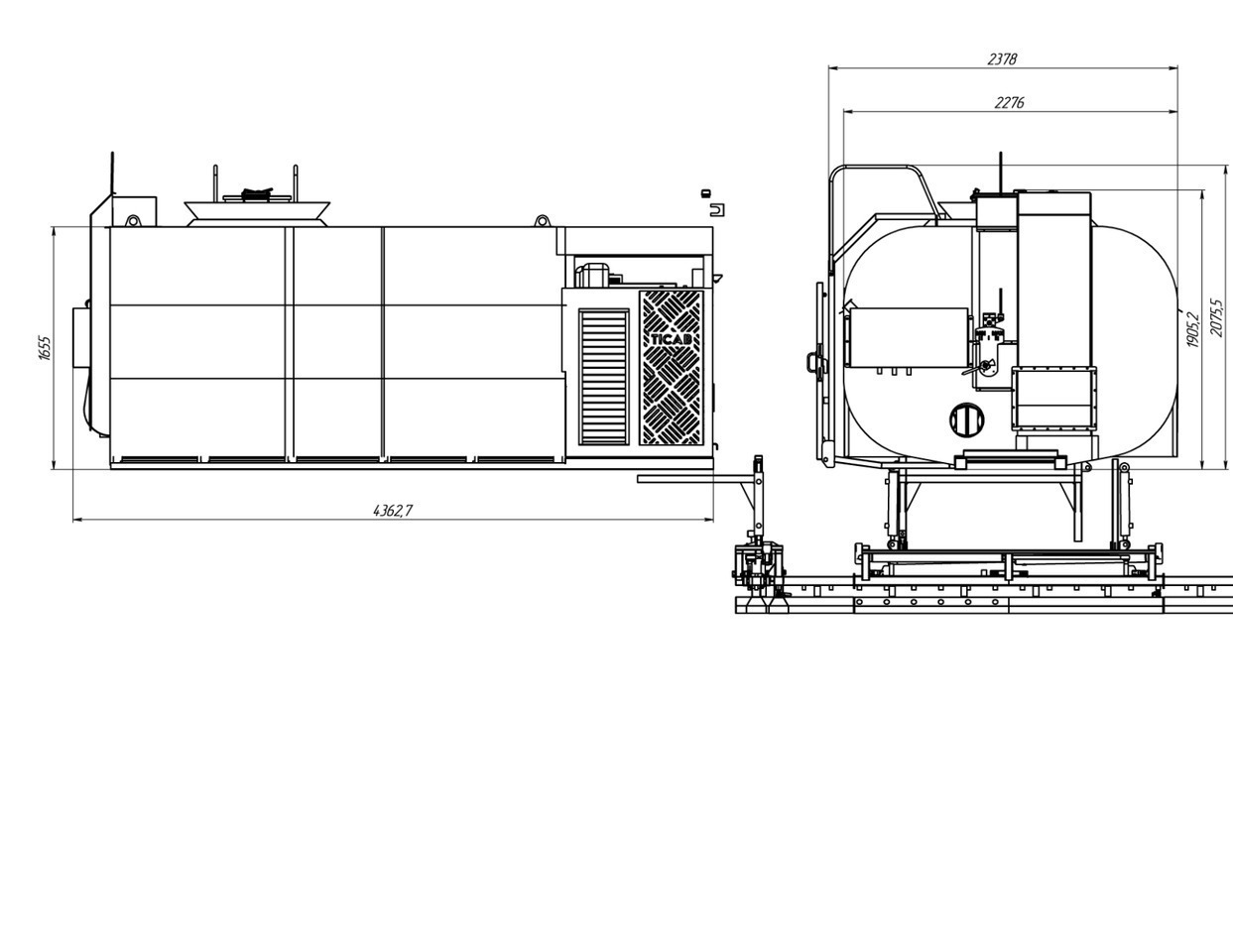 Új Betonpumpa TICAB Asphalt Distributor, 8000 L, Аutonomous Asphalt Sprayer, Manufacturer: 7 kép.