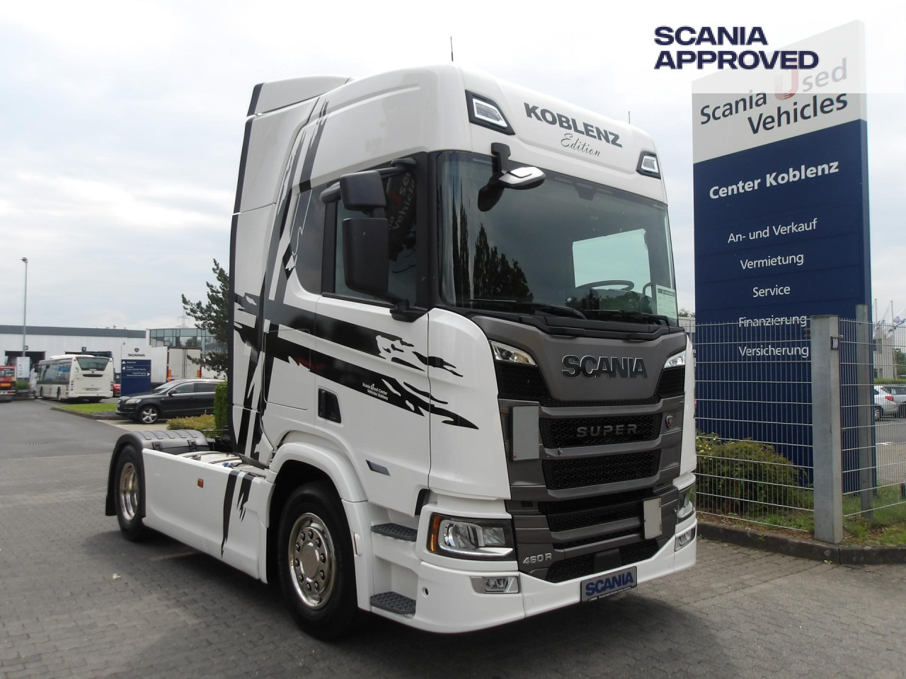 SCANIA R 460 NA - KOBLENZ EDiTiON - HIGHLINE - ACC - Nyergesvontató: 1 kép. SCANIA R 460 NA - KOBLENZ EDiTiON - HIGHLINE - ACC - Nyergesvontató: 1 kép.