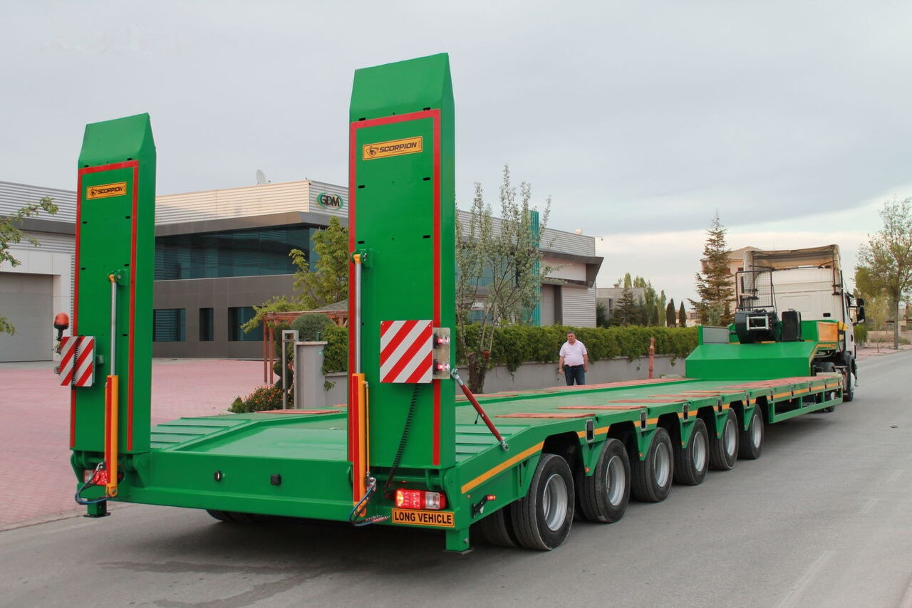 Scorpion Trailer 2023 NEW 6 AXLE (MANUFACTURER COMPANY) - Félpótkocsi mélybölcsős: 3 kép. Scorpion Trailer 2023 NEW 6 AXLE (MANUFACTURER COMPANY) - Félpótkocsi mélybölcsős: 3 kép.