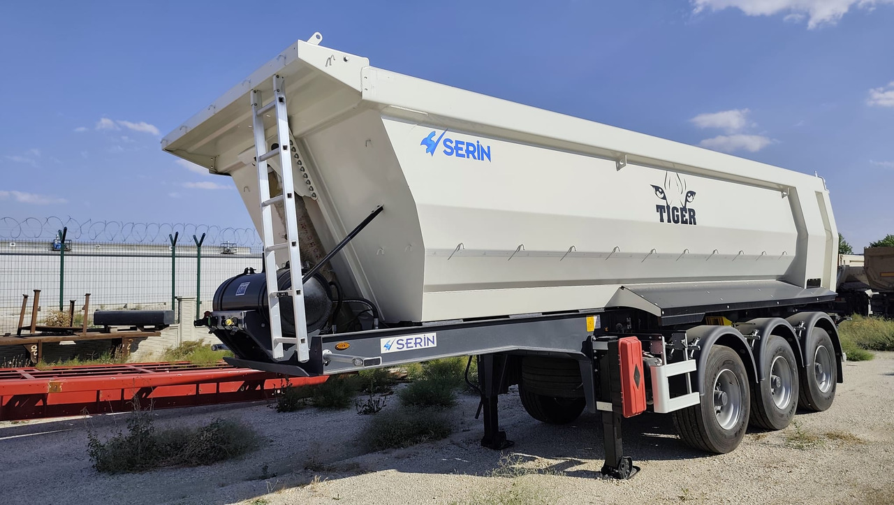 SERIN Tiger HARDOX 28 m³ Tipper Semi-Trailer - Félpótkocsi billenőplatós: 1 kép. SERIN Tiger HARDOX 28 m³ Tipper Semi-Trailer - Félpótkocsi billenőplatós: 1 kép.