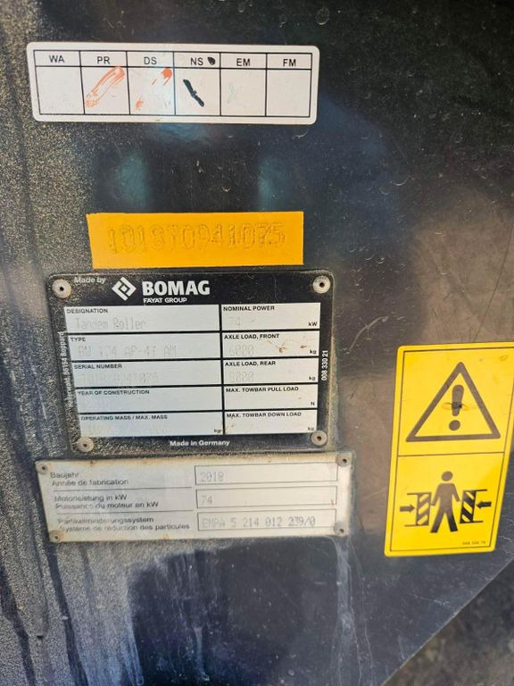 Úthenger BOMAG BW 174 AP-4F AM, Tandem Roller: 6 kép.