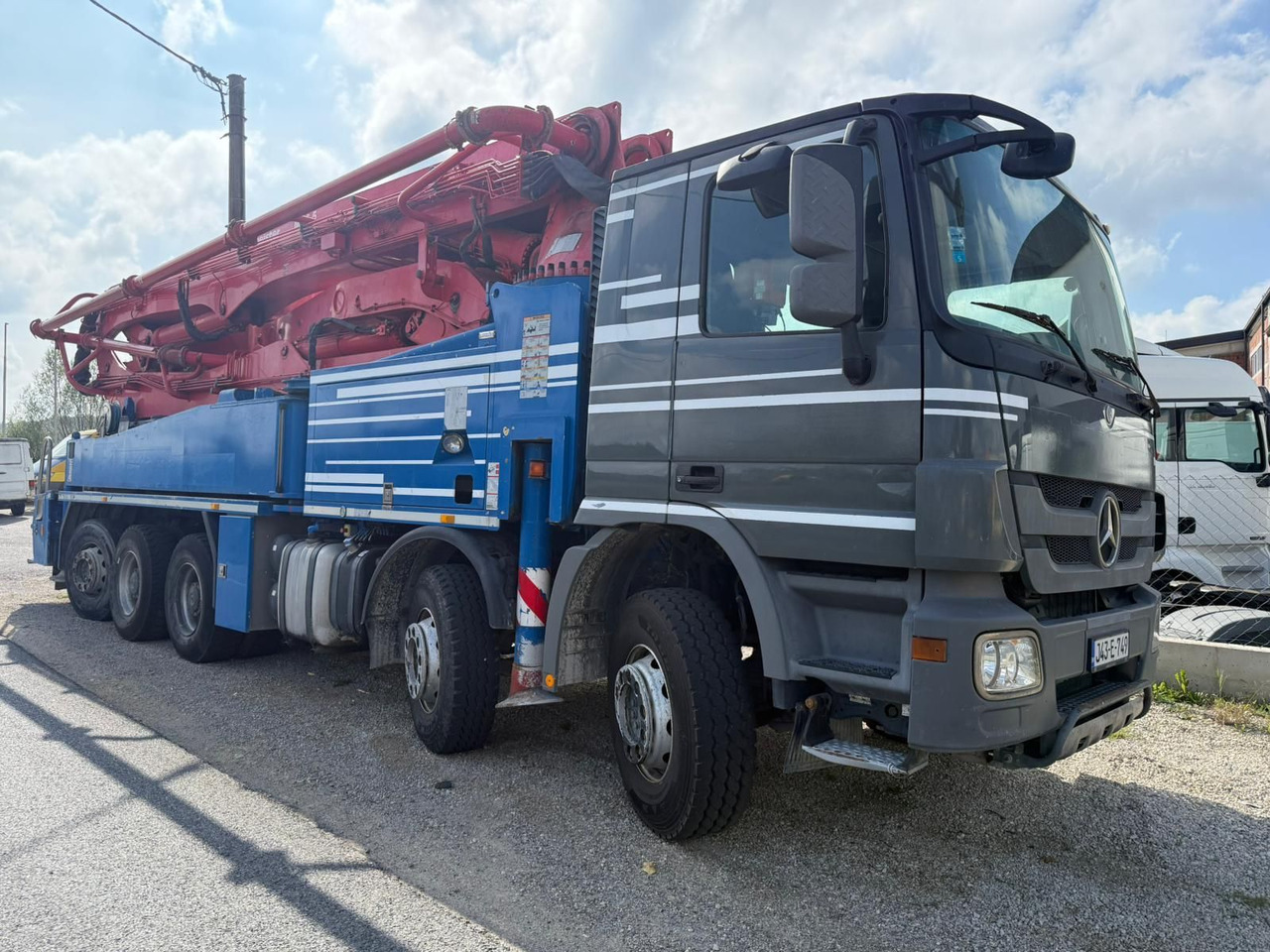 Mercedes-Benz Actros 4448 10x4, E5, MP-3, Putzmeister M46-5 - Betonpumpa: 1 kép. Mercedes-Benz Actros 4448 10x4, E5, MP-3, Putzmeister M46-5 - Betonpumpa: 1 kép.