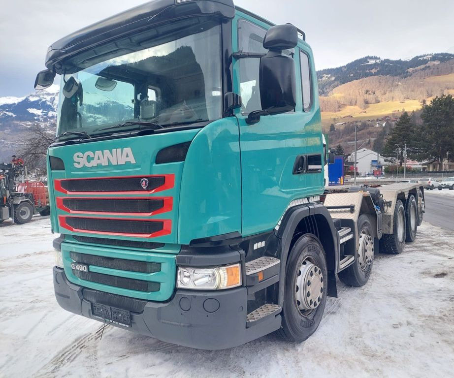 Scania G490 10x4, E6, Fahrgestell - Alvaz teherautó: 3 kép. Scania G490 10x4, E6, Fahrgestell - Alvaz teherautó: 3 kép.