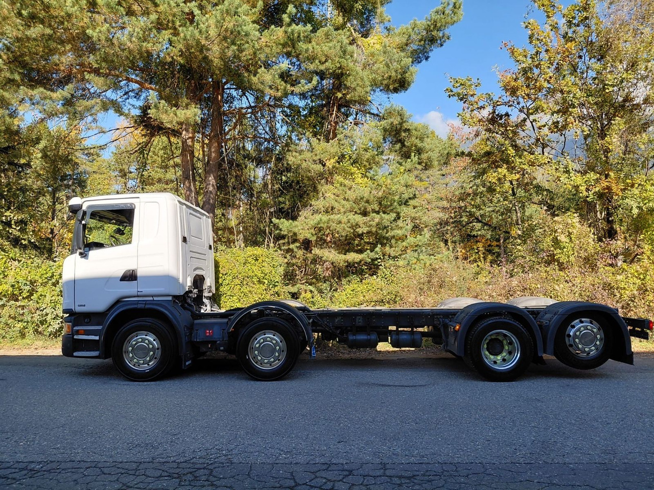 Scania G490 8x2, ADR, Retarder, Opticruise, Fahrgestell - Alvaz teherautó: 5 kép. Scania G490 8x2, ADR, Retarder, Opticruise, Fahrgestell - Alvaz teherautó: 5 kép.
