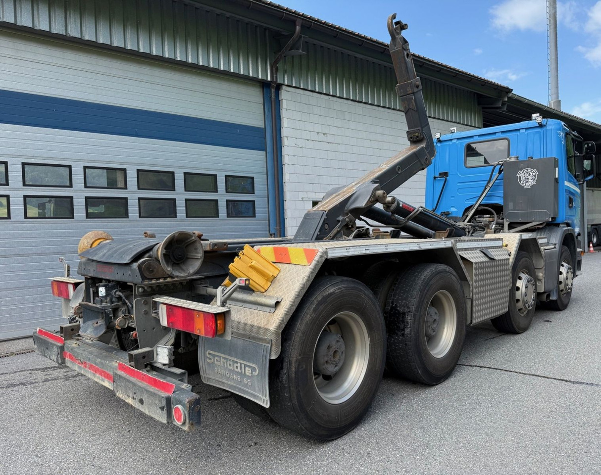 Scania G490 CB 8x4, E6, Retarder, Hiab Multilift 21ton - Horgos rakodó teherautó: 4 kép. Scania G490 CB 8x4, E6, Retarder, Hiab Multilift 21ton - Horgos rakodó teherautó: 4 kép.
